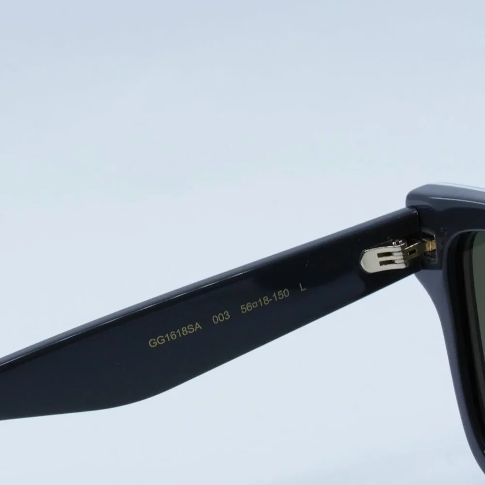 Gucci GG1618SA 003 Sunglasses Black/Grey Square Frame